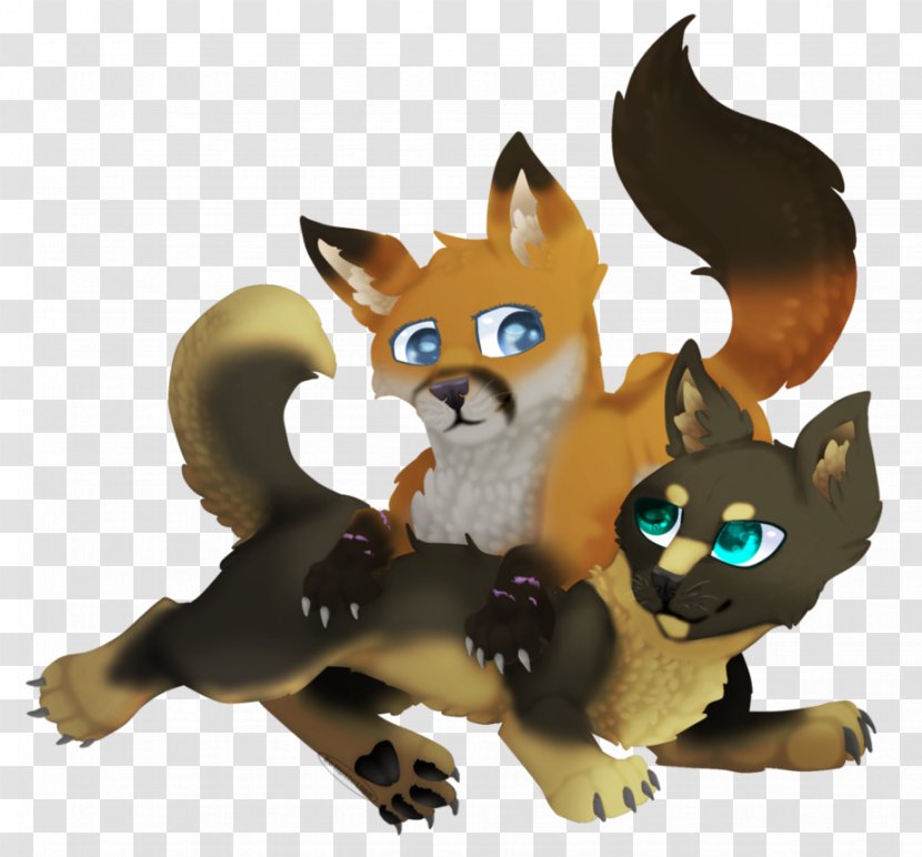Cat Red Fox Character Cartoon Transparent PNG