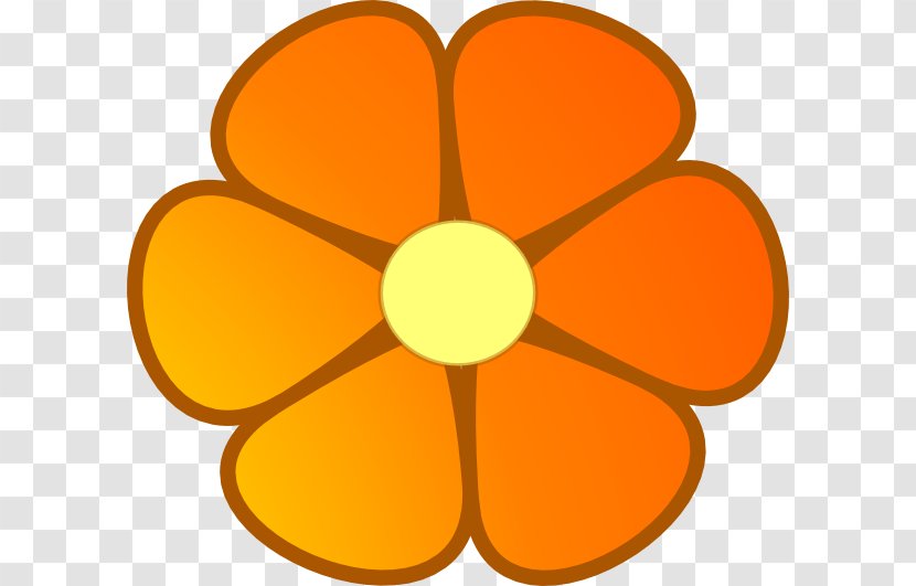 Flower Orange Blossom Clip Art - Flowers Cliparts Transparent PNG