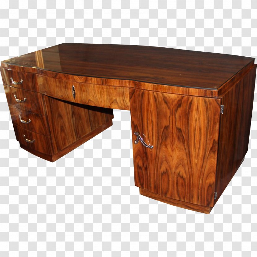 Desk Art Deco Table Rosewood Transparent PNG