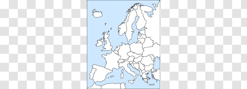 Europe Blank Map Globe Clip Art - Geography - Cliparts Transparent PNG