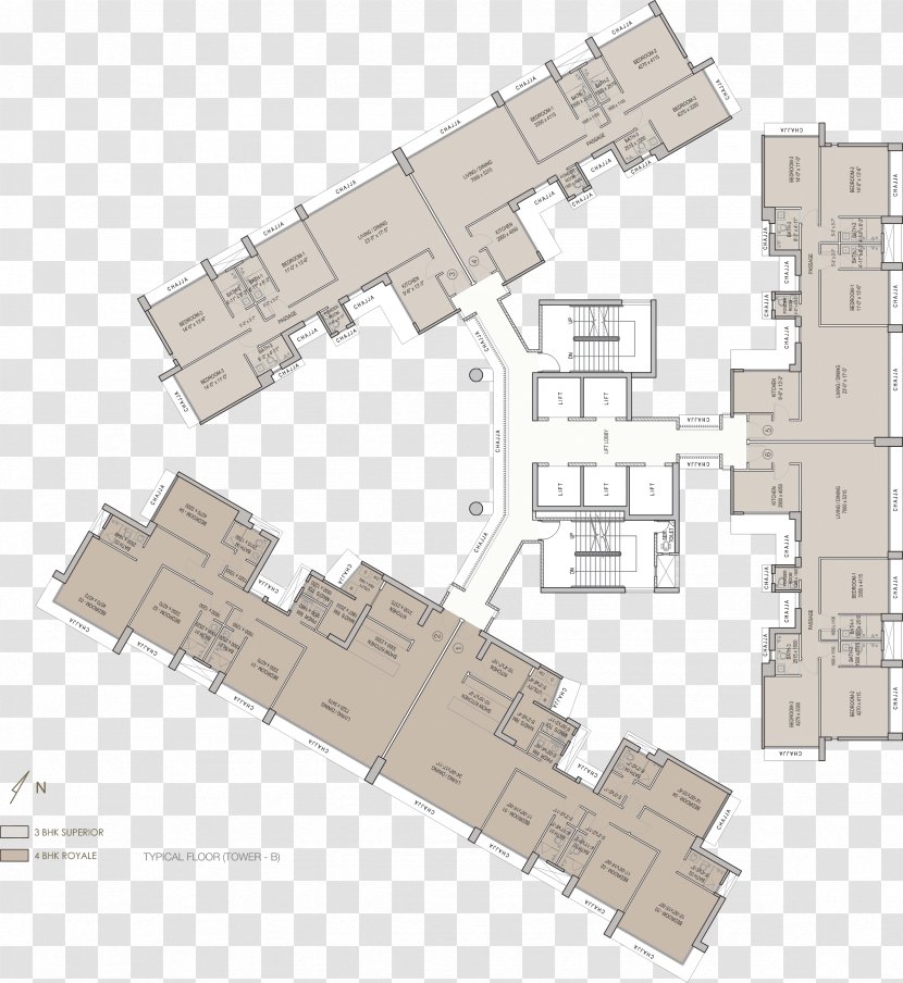 Floor Plan Oberoi Esquire Exquisite By Realty - Goregaon - Copy The Transparent PNG
