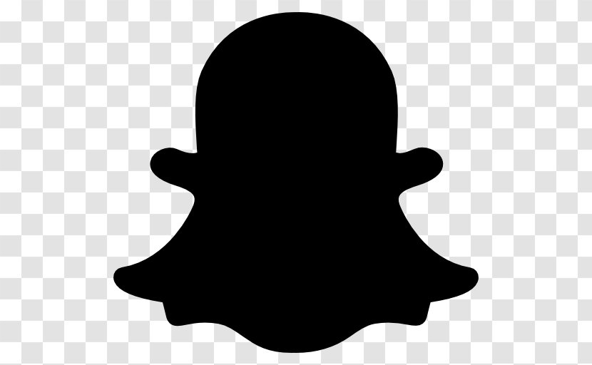 Social Media Logo - Silhouette - Snapchat Transparent PNG