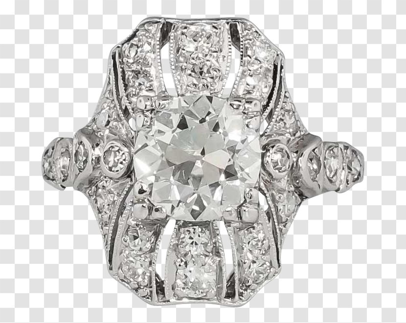Ring Diamond Cut Gold Jewellery - Ruby Lane Transparent PNG