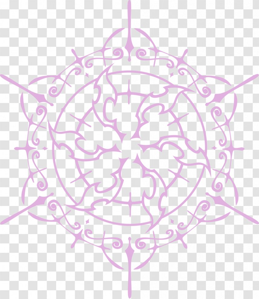 Visual Arts Petal Drawing Circle Clip Art - Line - Magic Seal Transparent PNG