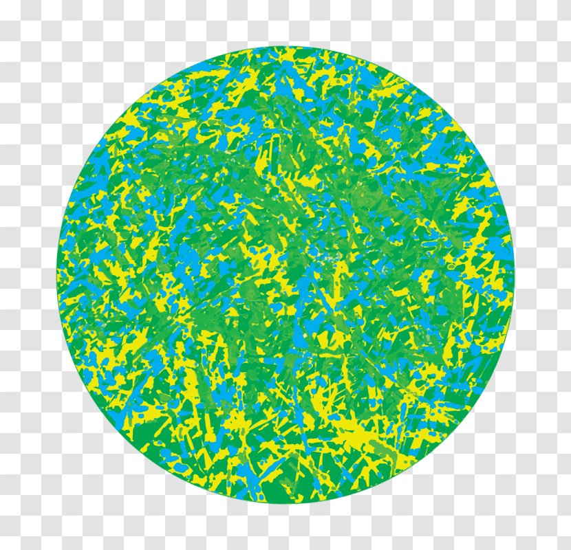 Green Yellow Turquoise Teal Circle - Shredded Transparent PNG