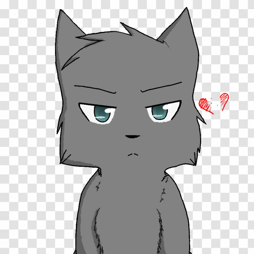 Kitten Whiskers Cat Warriors Ashfur - Heart Transparent PNG