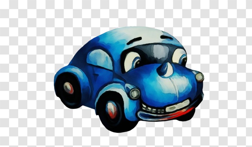 Motor Vehicle Blue Car Cartoon - Model Antique Transparent PNG