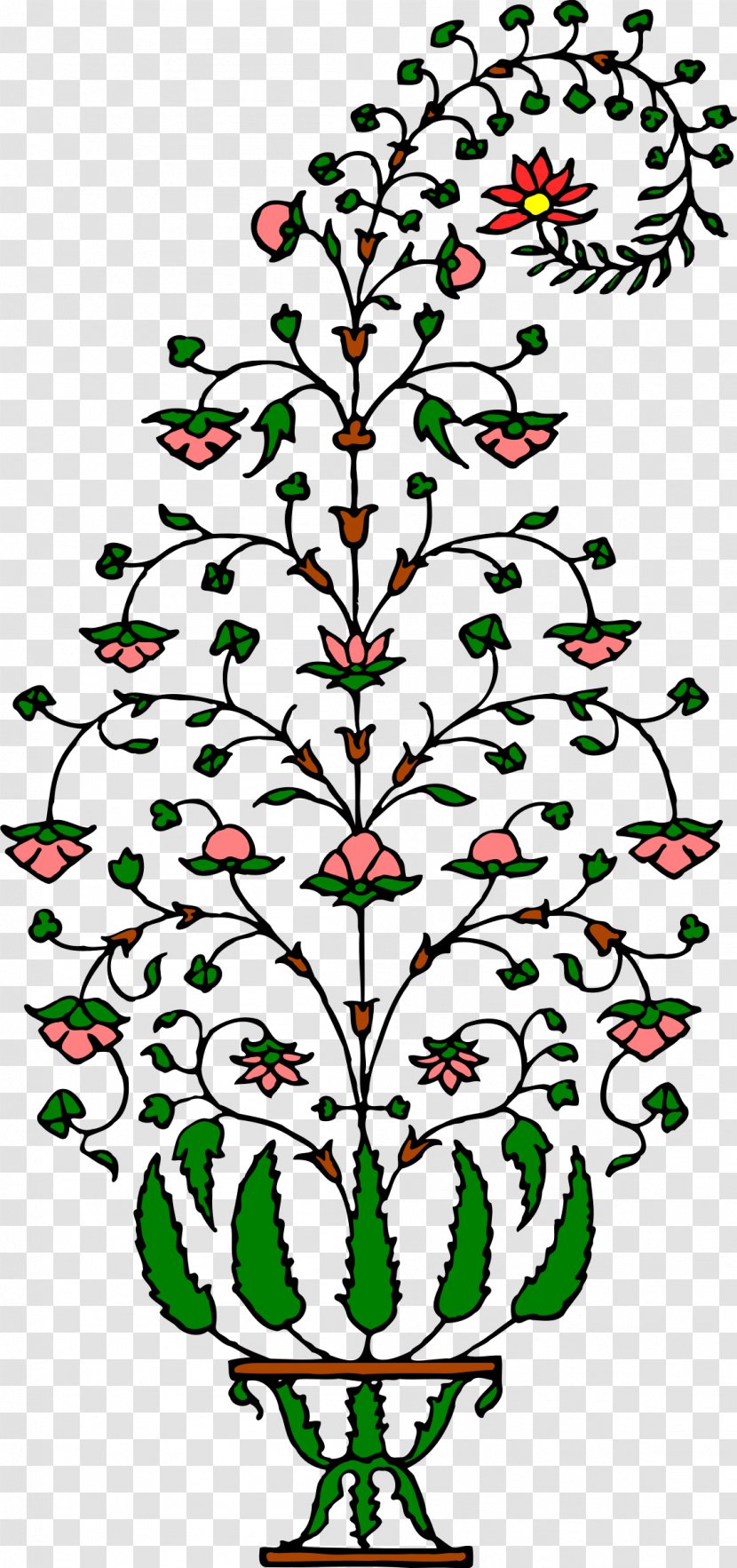 Plant Line Art Tree Clip - Christmas - Pot Transparent PNG