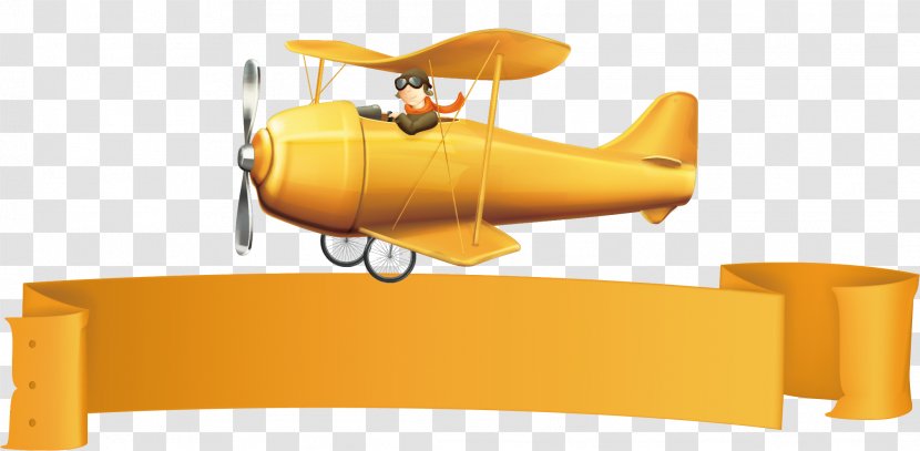 Airplane Aircraft Illustration - Tag Creative Cartoon Poster Promotional Material Transparent PNG