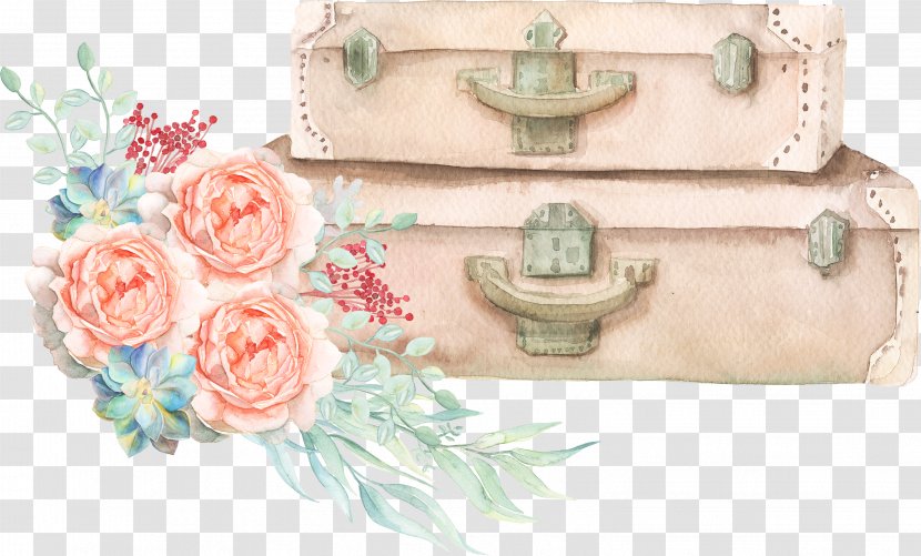 Wedding Invitation Baby Shower Airplane Bridal Party - Bride - Sen Department Watercolor Suitcase Transparent PNG