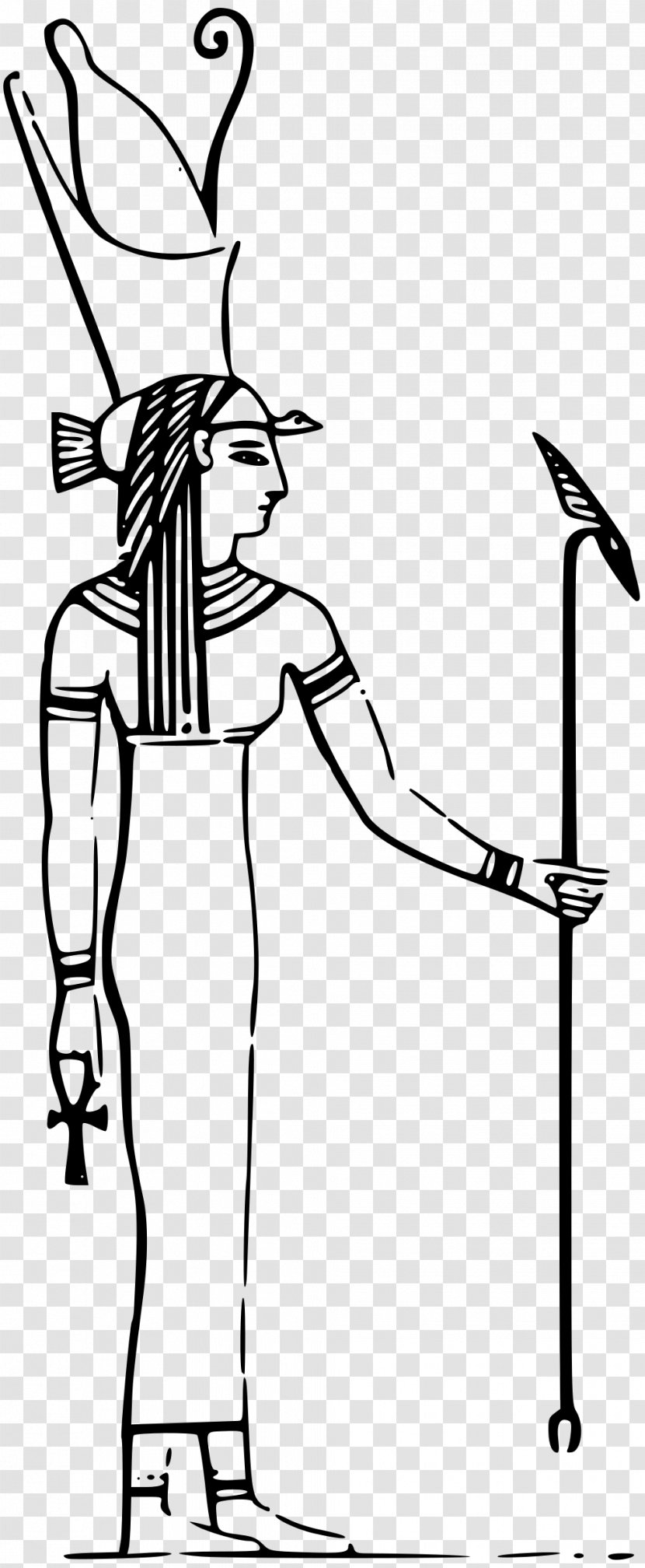 Isis Ancient Egyptian Deities Clip Art - Human Behavior - Gods Transparent PNG