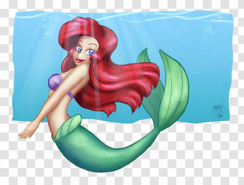 Mermaid Ariel Watercolor Painting Drawing Transparent PNG