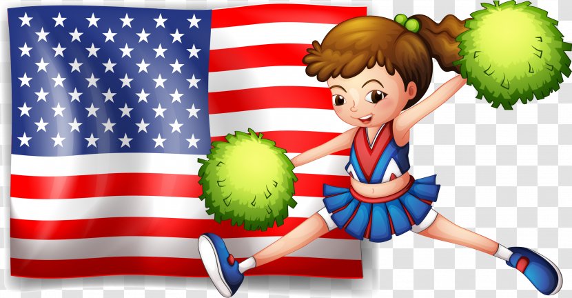 Flag Of The United States Clip Art - Tree - American Cheerleaders Baby Transparent PNG