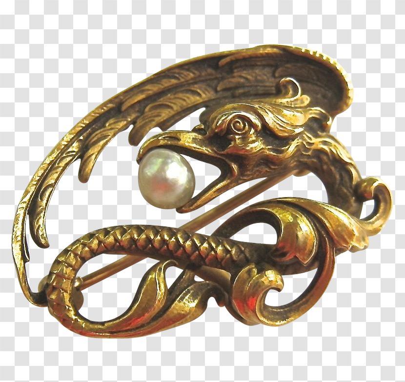 Chinese Dragon Brooch Gold Jewellery Phoenix Transparent PNG