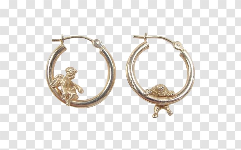 Earring Gold Jewellery Silver Ruby Lane - Earrings Transparent PNG
