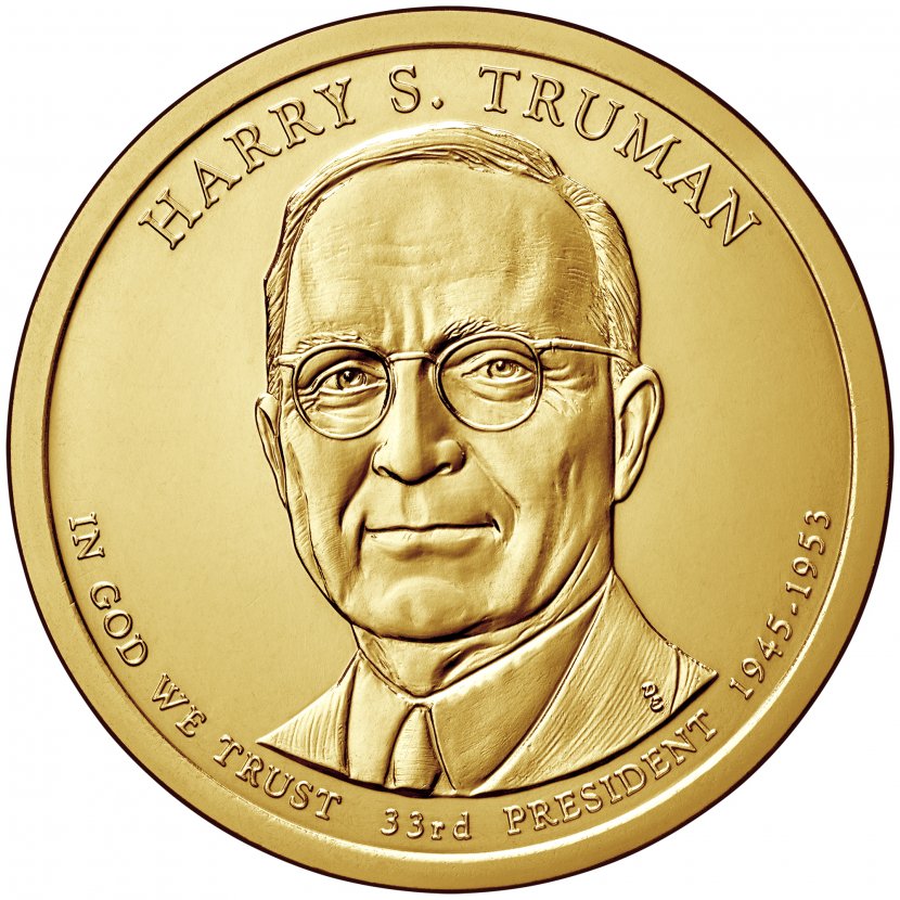 President Of The United States Presidential $1 Coin Program Dollar - Harry S Truman - Image Transparent PNG