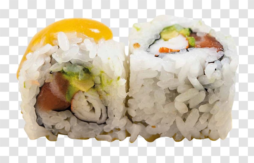 California Roll Sashimi Gimbap Sushi Cooked Rice - Salmon - Takeaway Transparent PNG