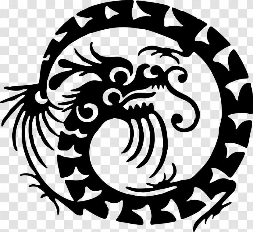 Chinese Dragon China Clip Art - Monochrome Photography Transparent PNG