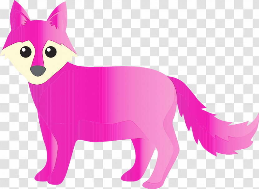 Pink Purple Cartoon Tail Animation Transparent PNG