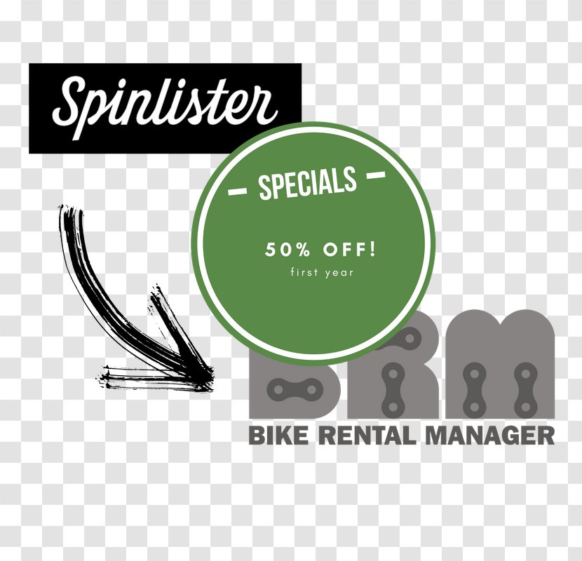 Spinlister Bike Rental Logo Bicycle Brand - Renting - 50 % Off Transparent PNG