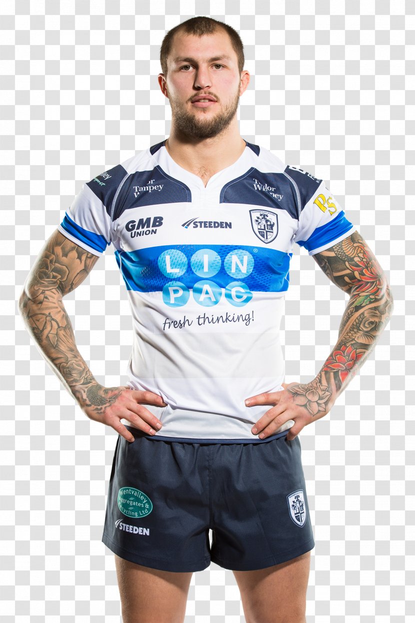 Luke Cooper Featherstone Rovers Jersey Rugby League - Sleeve - Jason Clark Transparent PNG