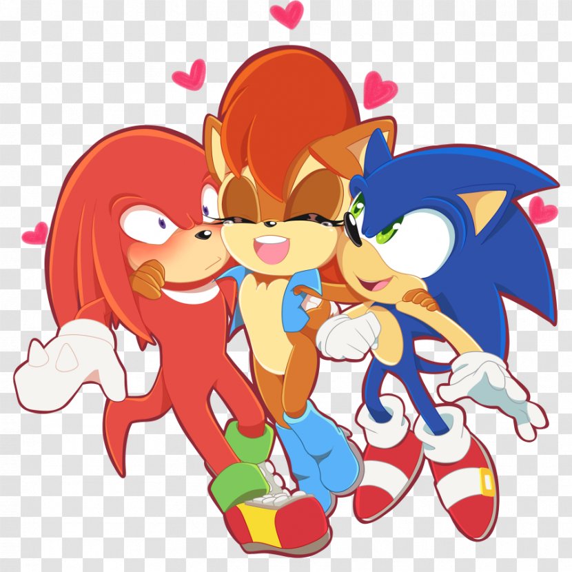 Knuckles The Echidna Sonic & Rouge Bat Princess Sally Acorn Image - Frame - Peach，blossom Transparent PNG