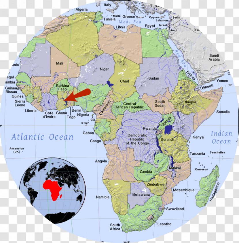 World Map Atlas Africa Transparent PNG