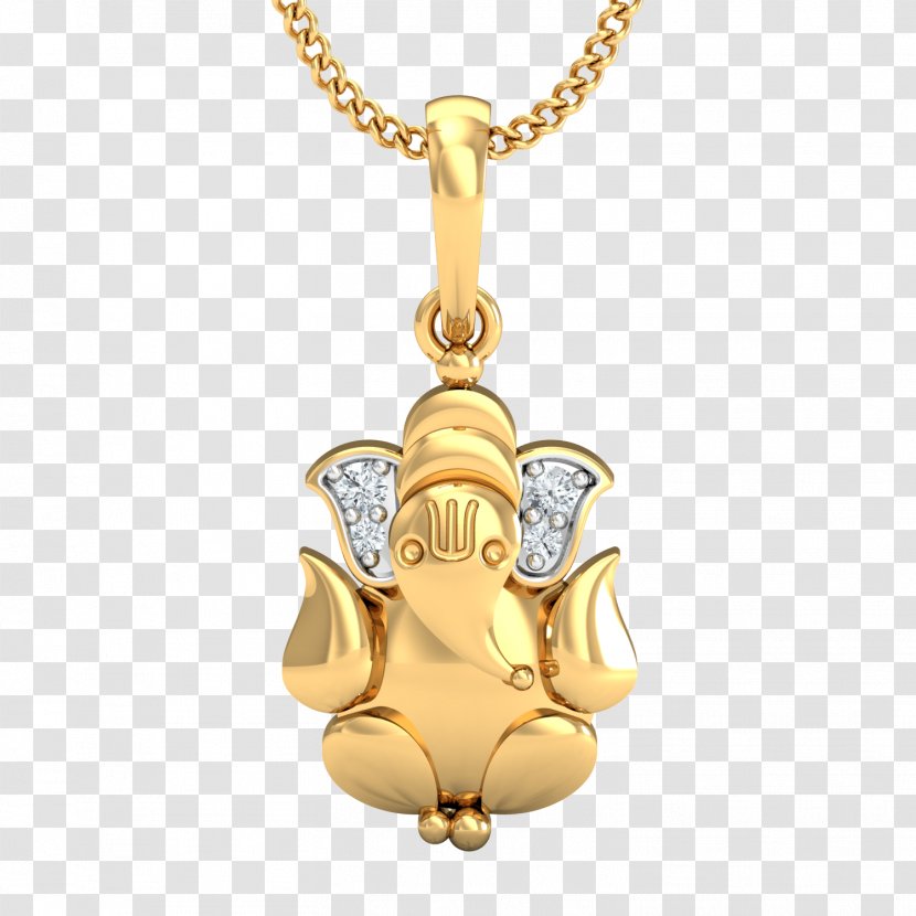 Earring Charms & Pendants Jewellery Gold Necklace - Metal - Ganesha Transparent PNG