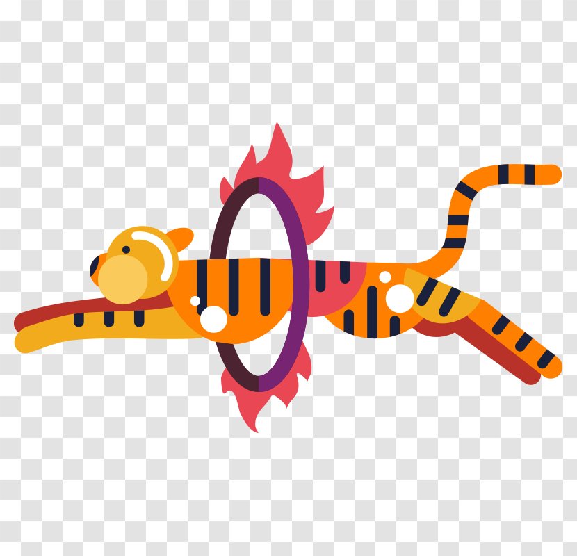 Tiger Lion Circus Image - Art - Show De Acrobacia Transparent PNG