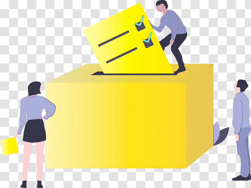 Yellow Job Warehouseman Business Package Delivery Transparent PNG