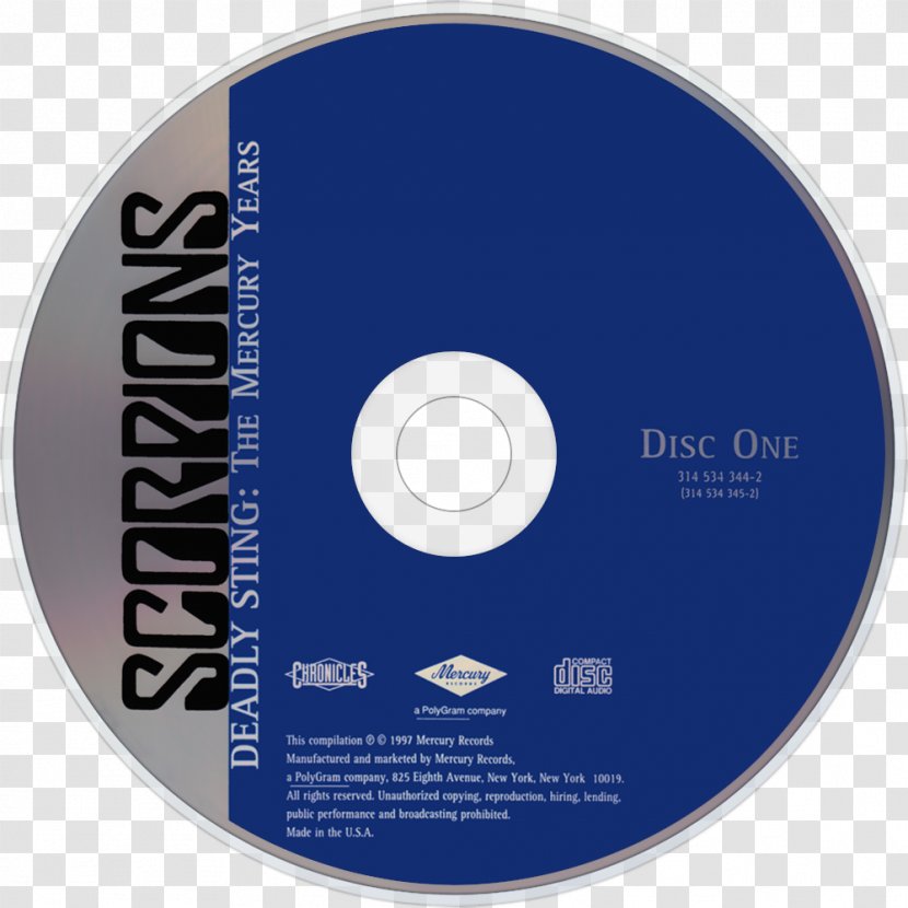 Compact Disc Deadly Sting Best Of Scorpions Pure Instinct - Watercolor Transparent PNG