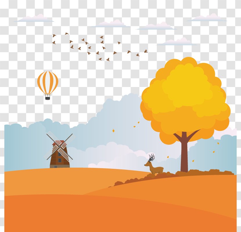 Vector Autumn - Text Transparent PNG