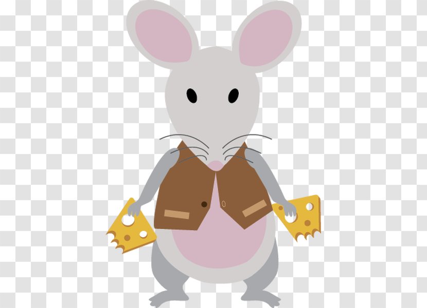 Mouse Domestic Rabbit Hare - Animated Cartoon Transparent PNG