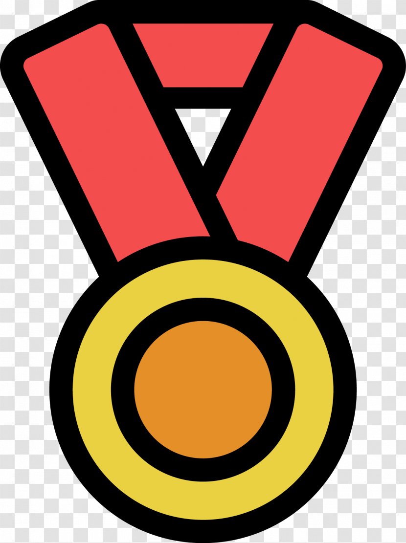 Medal Icon - Award - Cartoon Vector Transparent PNG