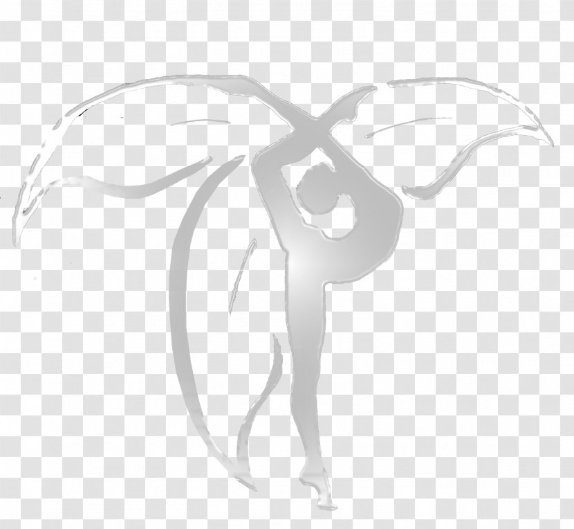 Black And White Line Art Drawing Monochrome Photography - Neck - Gymnastics Transparent PNG