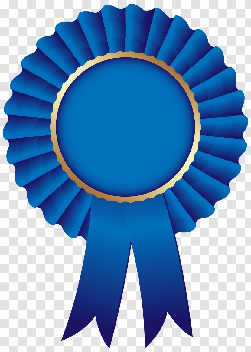 Rosette Blue Ribbon Clip Art - Power Socket Transparent PNG