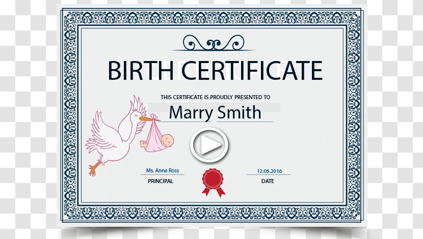 Birth Certificate Translation Childbirth Education - Female Transparent PNG