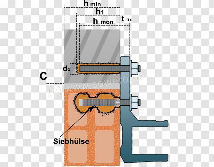 Concrete Threaded Rod Masonry Hohlblockstein Foundation - Altarama Information Systems Transparent PNG