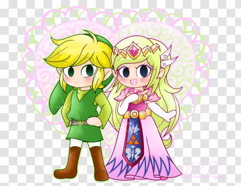 The Legend Of Zelda: Wind Waker Oracle Seasons And Ages Link Princess Zelda Spirit Tracks - Cartoon Transparent PNG