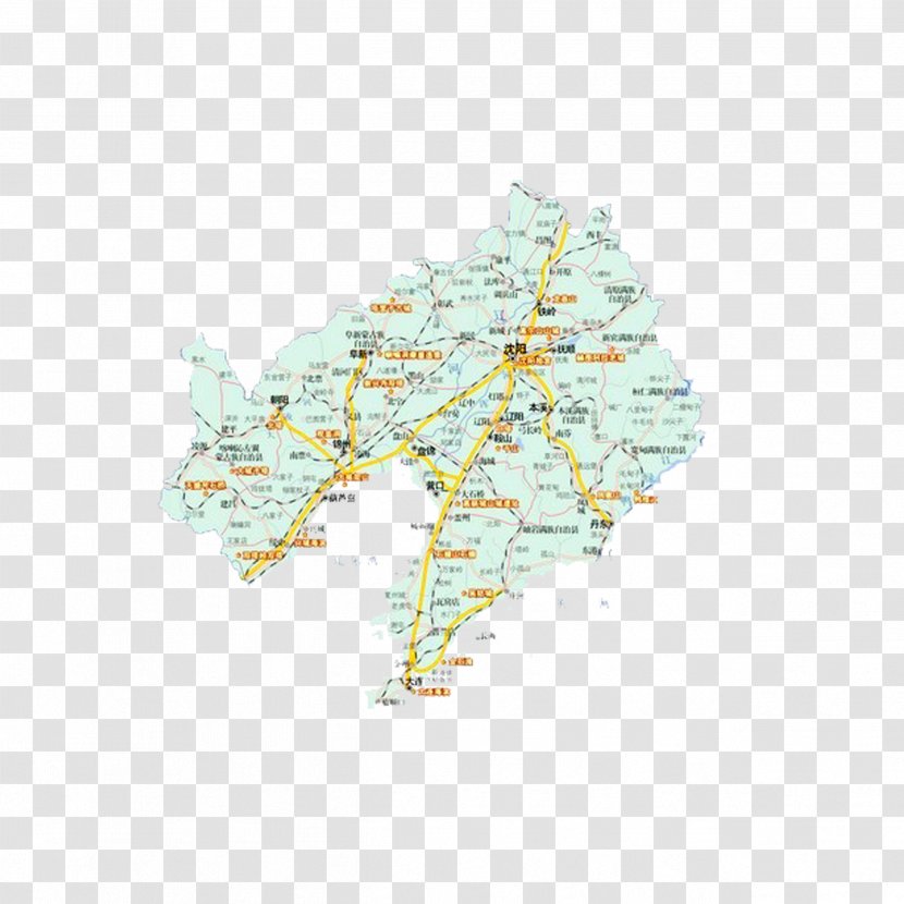 Anshan U5c71u6c34u65c5u6e38 Goguryeo Map Beishacheng - Atlas - Distribution Of Urban Roads In Liaoning Transparent PNG