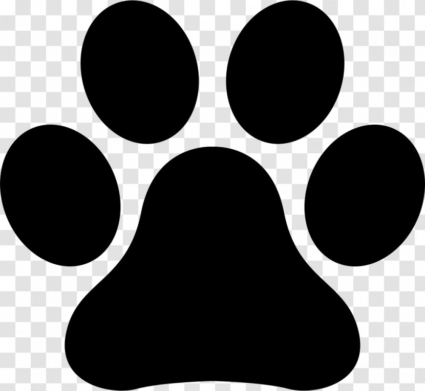 Dog Grooming Cat Paw Pet - Black And White Transparent PNG