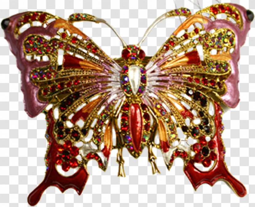 Butterfly Jewellery Moth - Ruby Transparent PNG