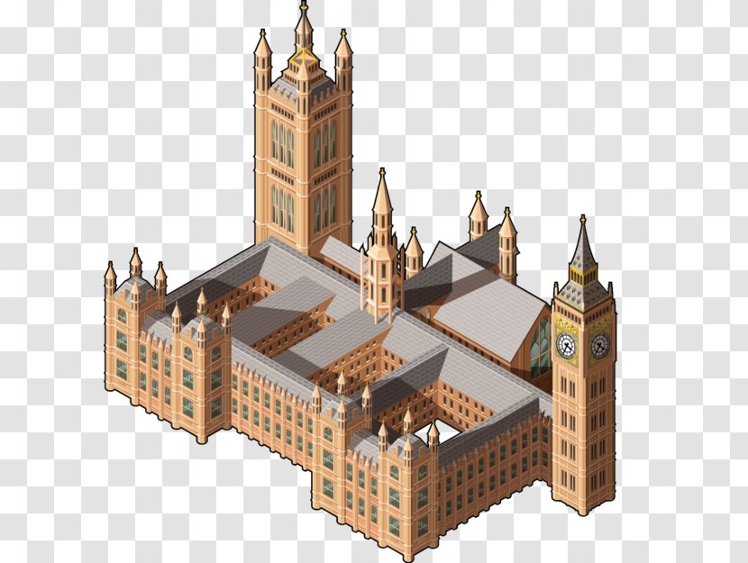 London Axonometric Projection Isometric Vector Graphics Building - Palace Transparent PNG