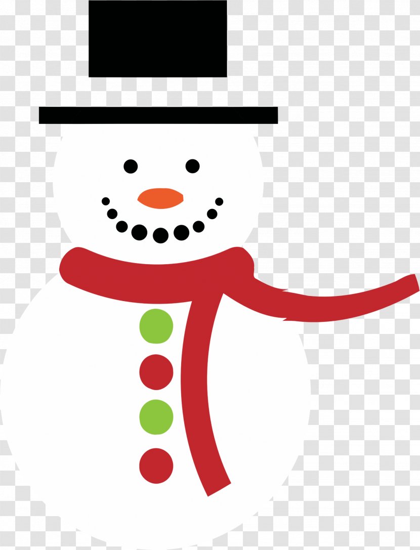 Snowman Drawing - Smile - Snow Decorative Material Transparent PNG