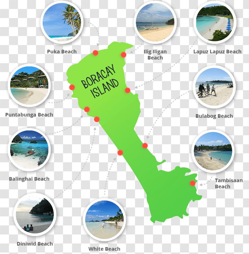 Puka Shell Beach Map Image Desktop Wallpaper Boracay - Water - Object Descriptive Writing Ideas Transparent PNG