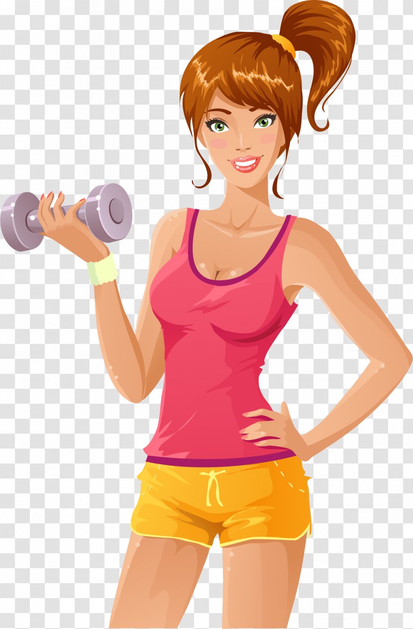 Beauty Fitness Template Download,Beauty - Frame - Cartoon Transparent PNG