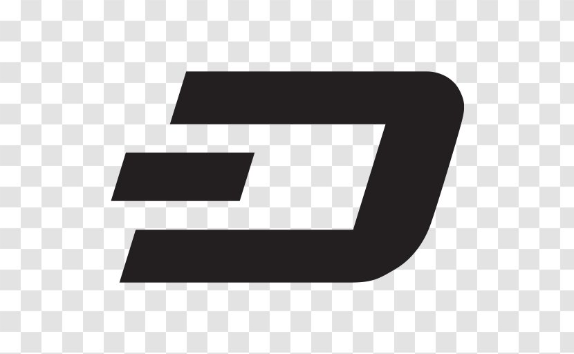 Dash Cryptocurrency Ethereum Bitcoin Litecoin - Black And White Transparent PNG