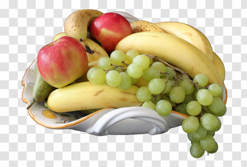 Banana Fruit Bowl - Grape - Fruits Transparent PNG