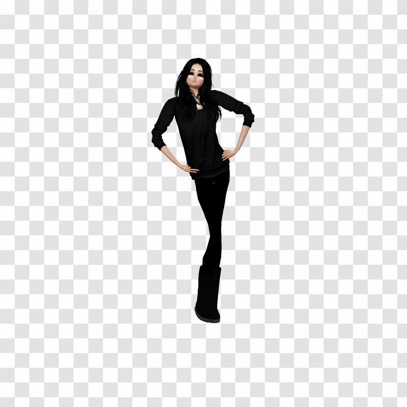 Leggings Shoulder Sleeve Costume Black M - Imvu Icon Transparent PNG
