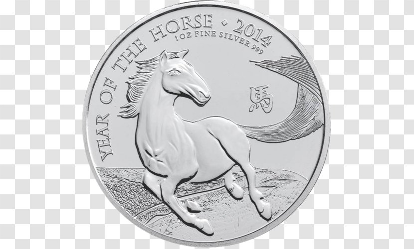Royal Mint Horse Silver Coin - Currency Transparent PNG